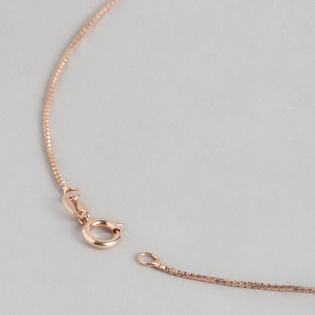 Graceful Love: Simplicity Leaf Rose Gold 925 Silver Jewelry Set Gift Hamper - Image 14