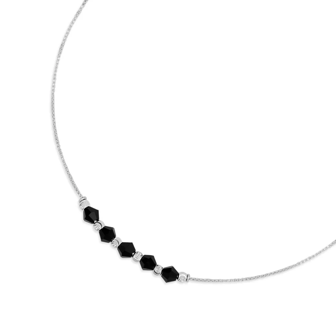 Graceful Whispers Rhodium-Plated 925 Sterling Silver Anklet - Image 8