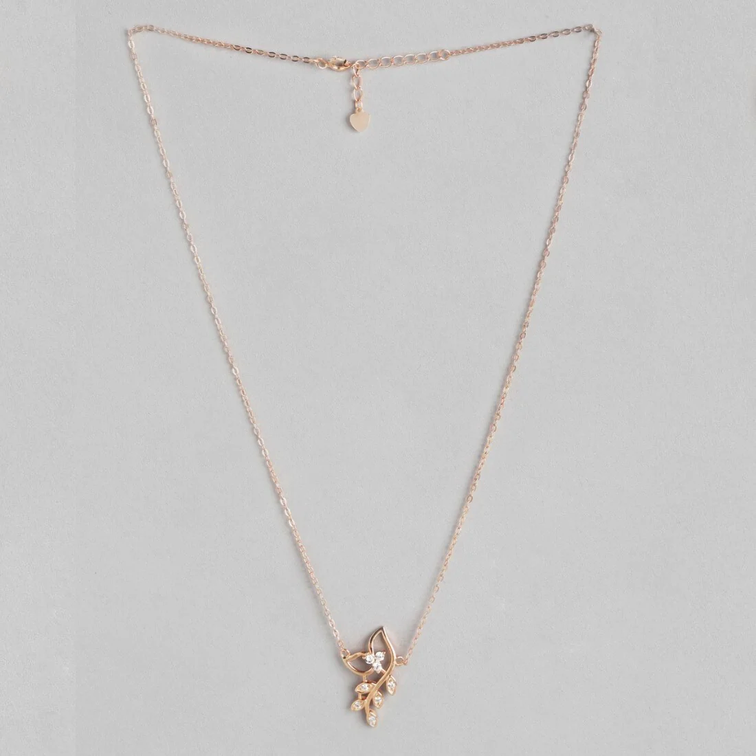 Greek Goddess 925 Silver Necklace In Rose Gold - Image 3
