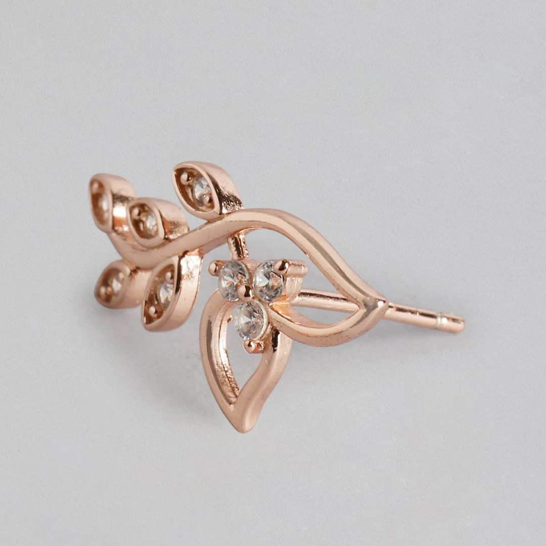 Greek Goddess Duo Plating 925 Sterling Silver Earring - Image 8