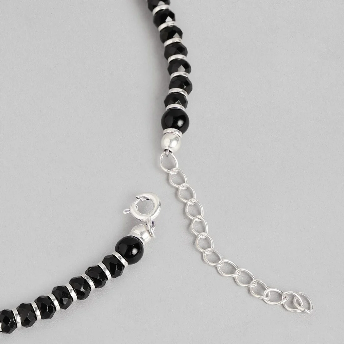 Guardian Evil Eye Beaded Silver-Plated 925 Sterling Silver Anklet - Image 8