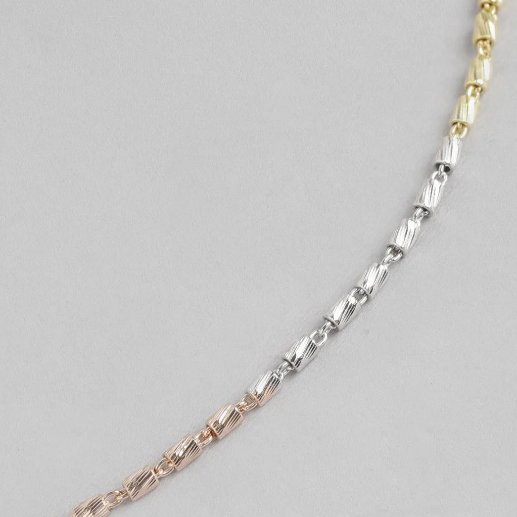 Harmony in Tones 925 Sterling Silver Triple Tone Anklet Gift Hamper - Image 8