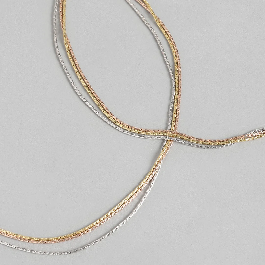 Harmony of Hues - Triple Tone Layered Anklet - Image 6