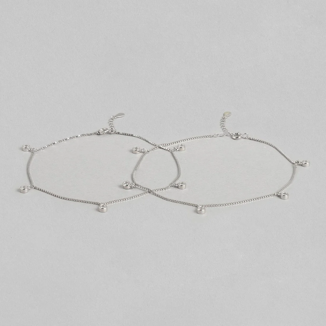 Harmony of Love - Leafy Toe Ring & Charm Drop Anklet Pair Valentine Combo - Image 6