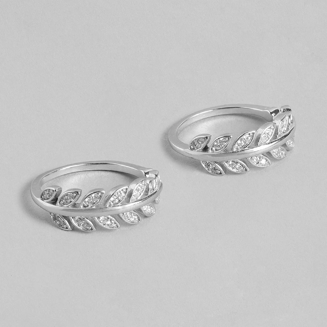 Harmony of Love - Leafy Toe Ring & Charm Drop Anklet Pair Valentine Combo - Image 7