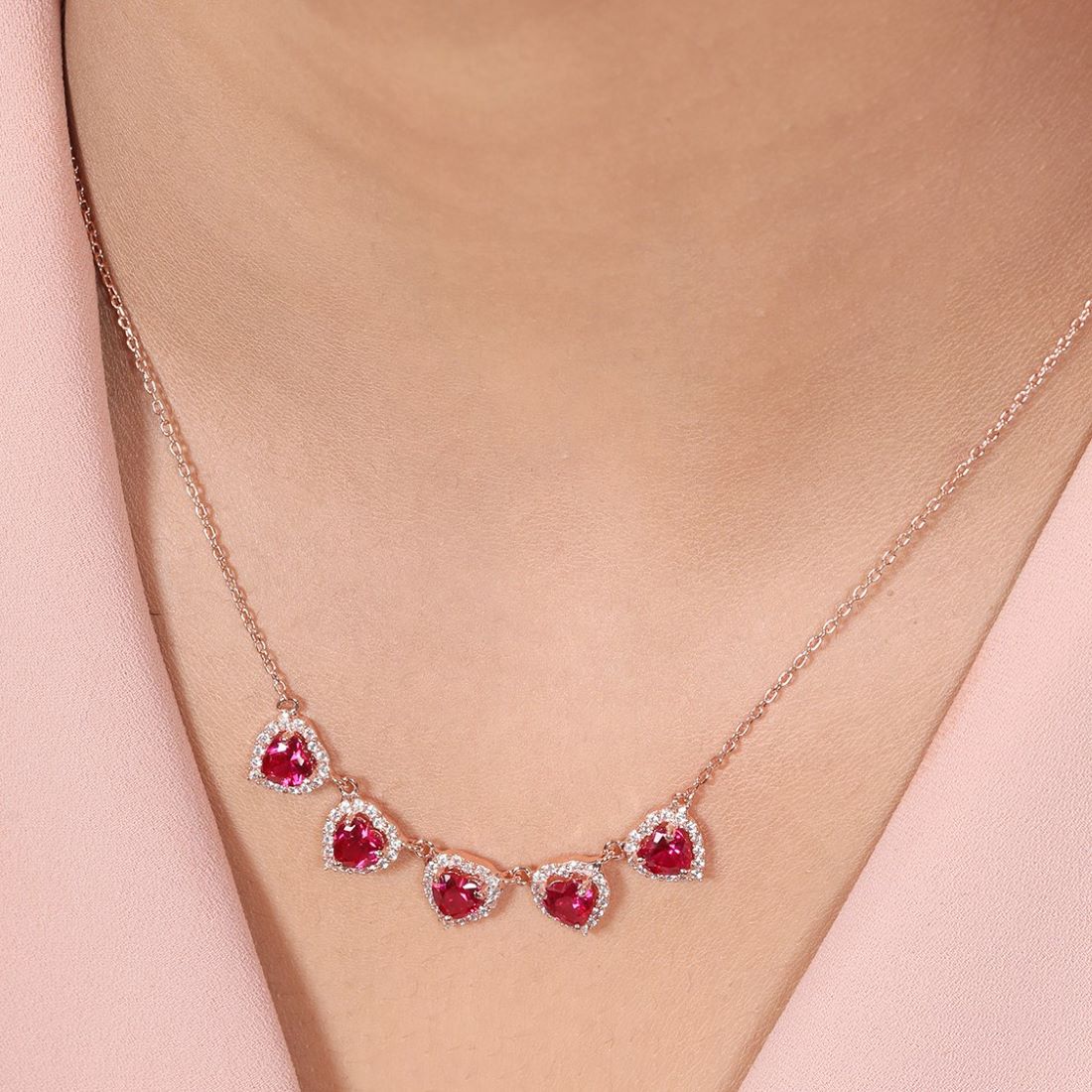 Heartfelt Elegance 925 Sterling Silver Necklace - Image 2