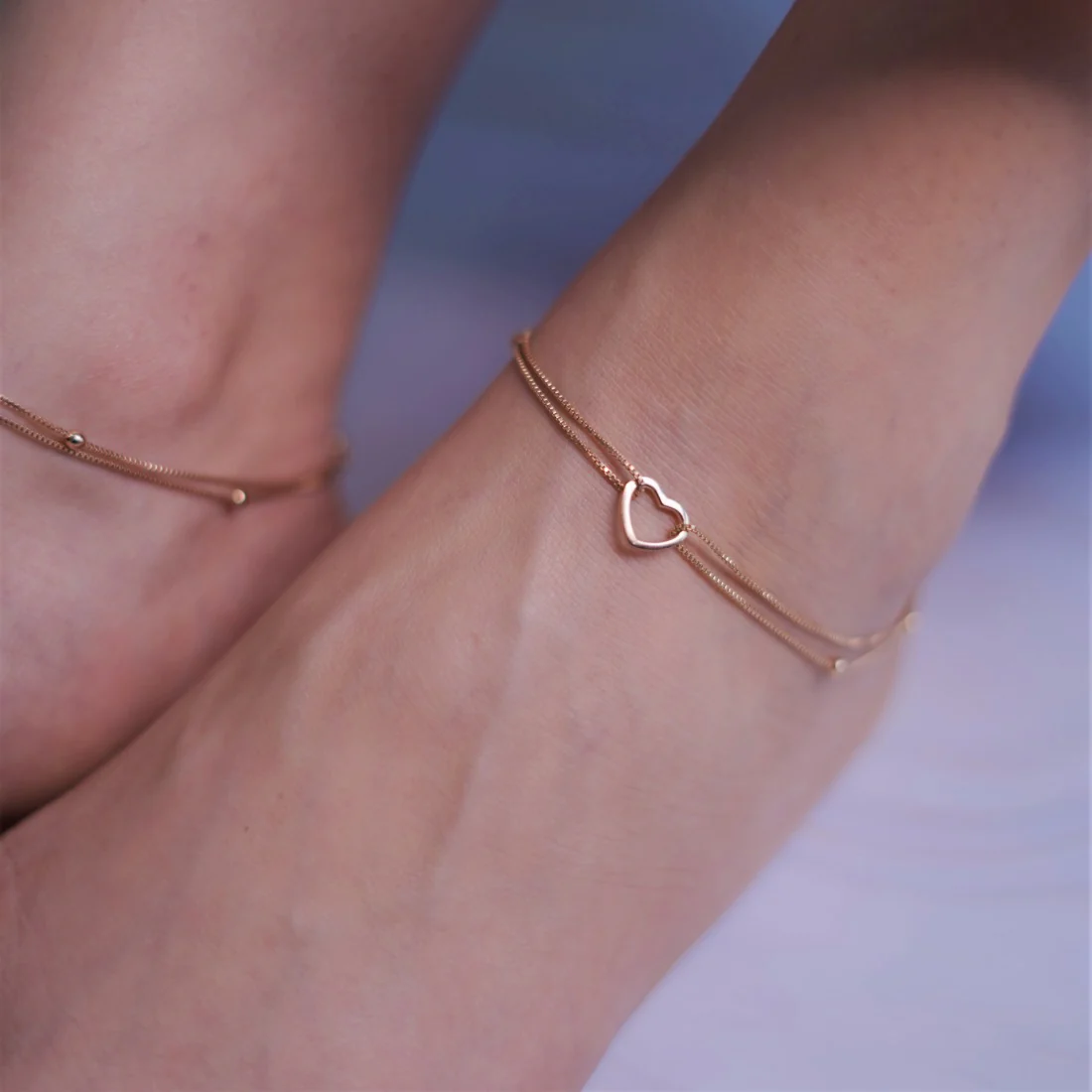 Heartfelt Embrace - Valentine's Toe Ring & Anklet Pair Combo - Image 6