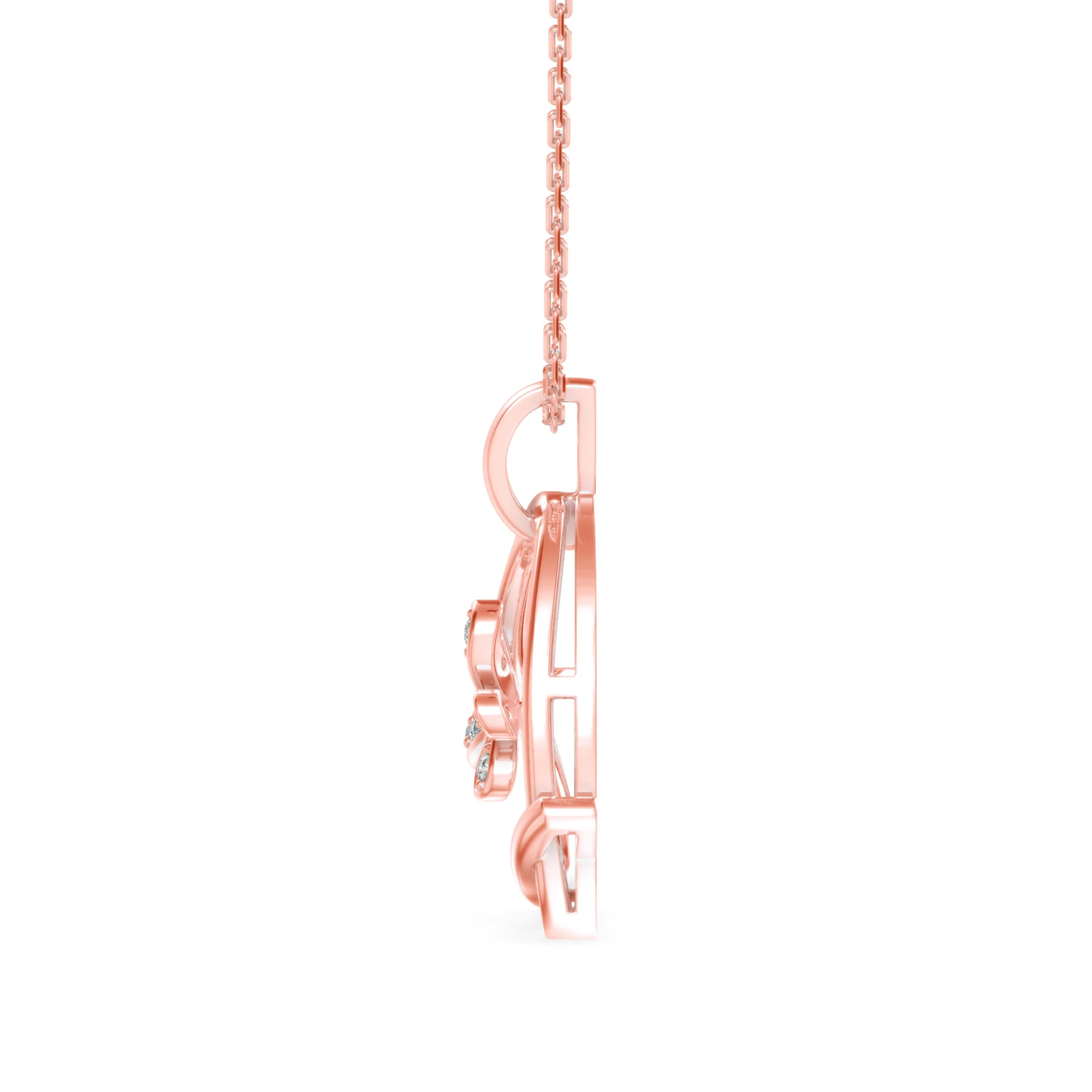 Heartfelt Flutter Lab-Grown Diamond Heart Pendant without Chain - Image 7