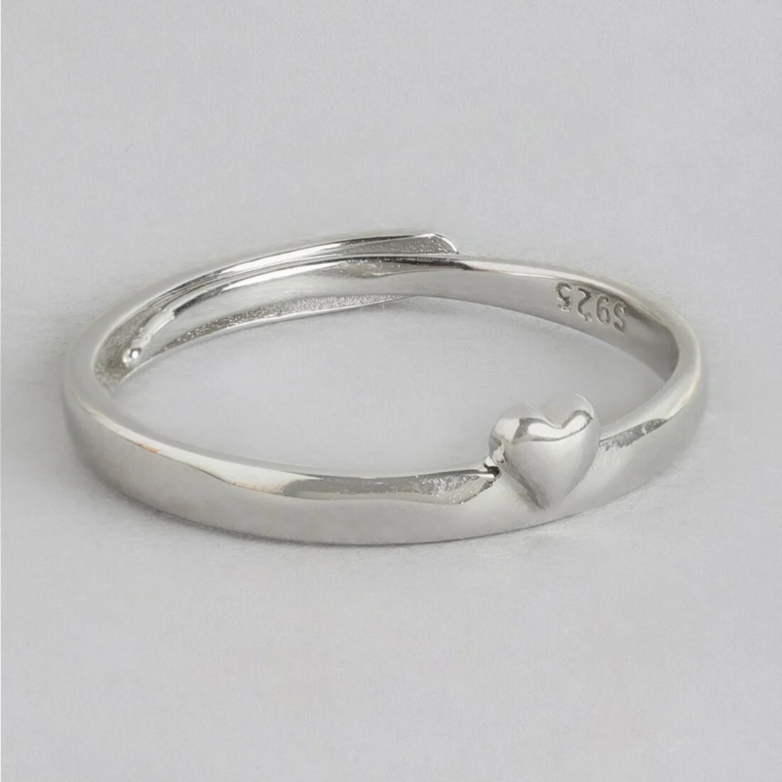 Heart's Desire Sterling Silver Heart Pattern Ring for Women (Adjustable) - Image 5