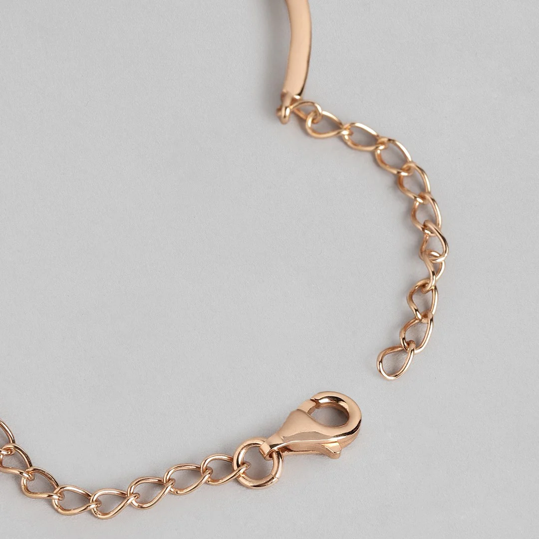 Infinite Radiance Rose Gold 925 Sterling Silver Adjustable Bracelet - Image 7