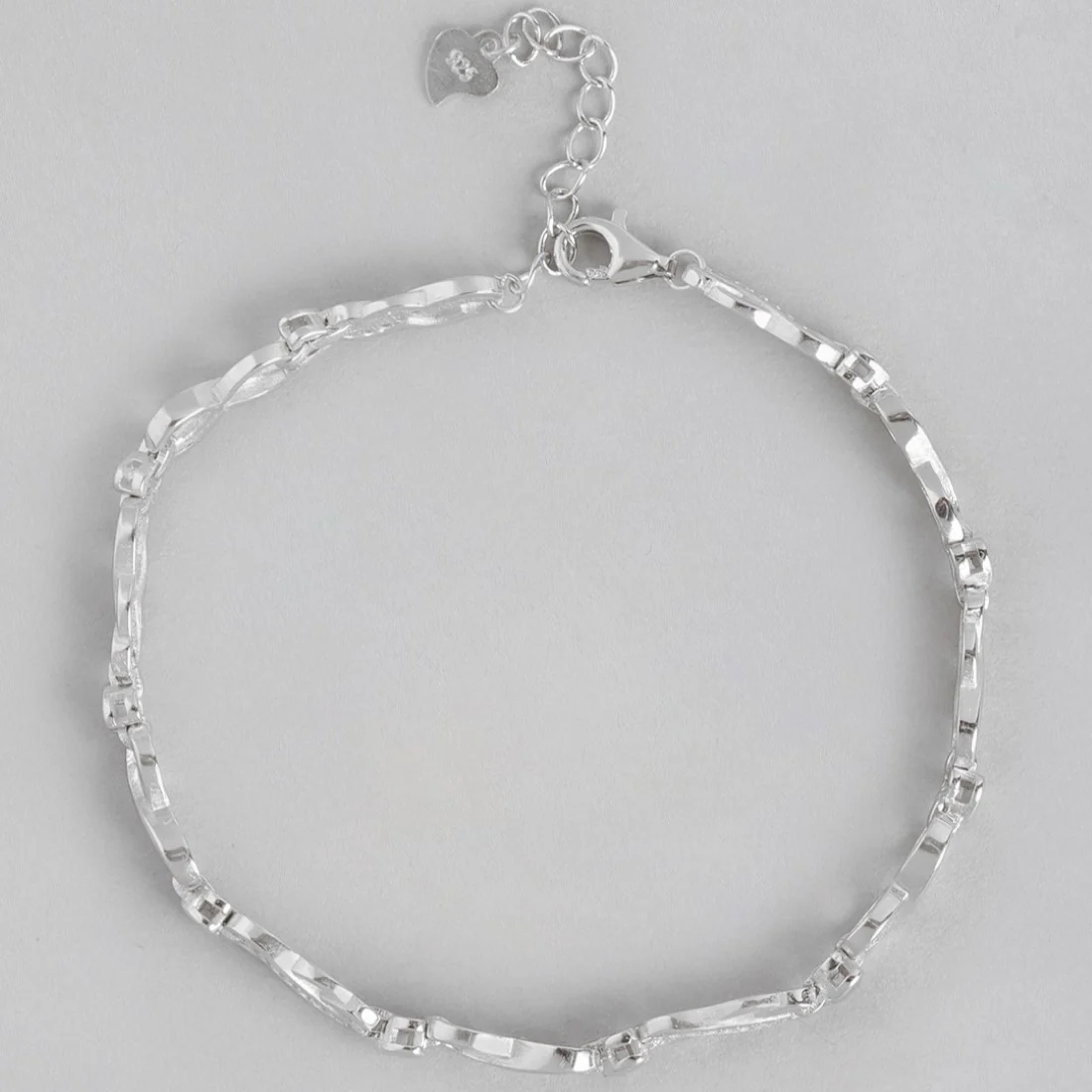 Infinite Radiance CZ-Studded Rhodium-Plated 925 Sterling Silver Bracelets - Image 4