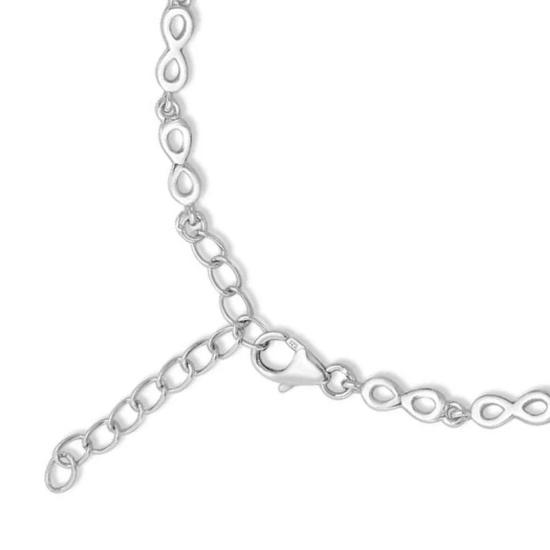 Infinite Sparkle: Infinity Rhodium-Plated CZ 925 Silver Bracelet Gift Hamper for Sister - Image 6
