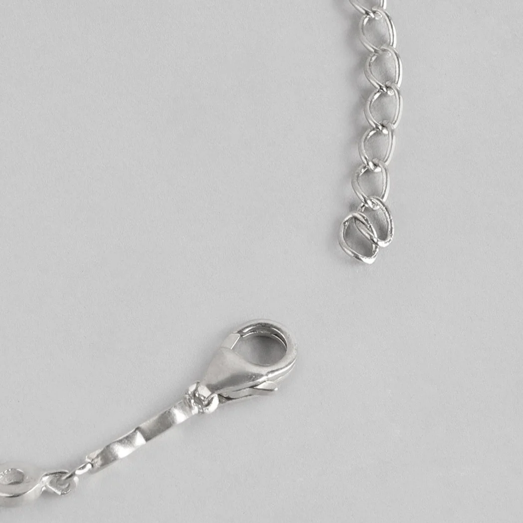 Infinity Rhodium Plated 925 Sterling Silver Combo Bracelet - Image 6
