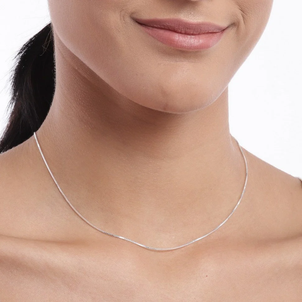 Interlocked 925 Sterling Silver Chain - Image 2