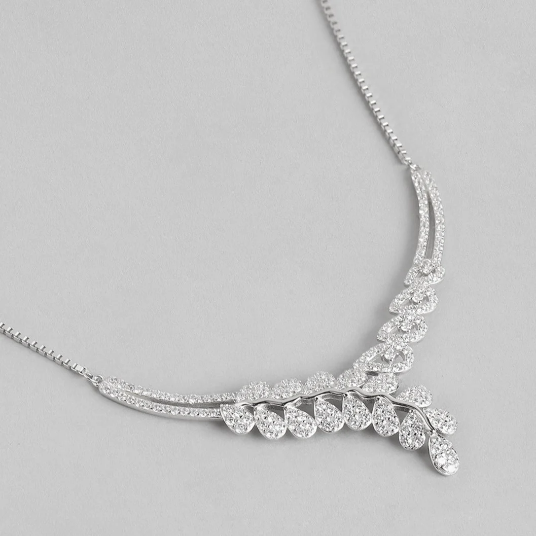 Leaf-Droplet 925 Silver Jewellery Set - Image 7
