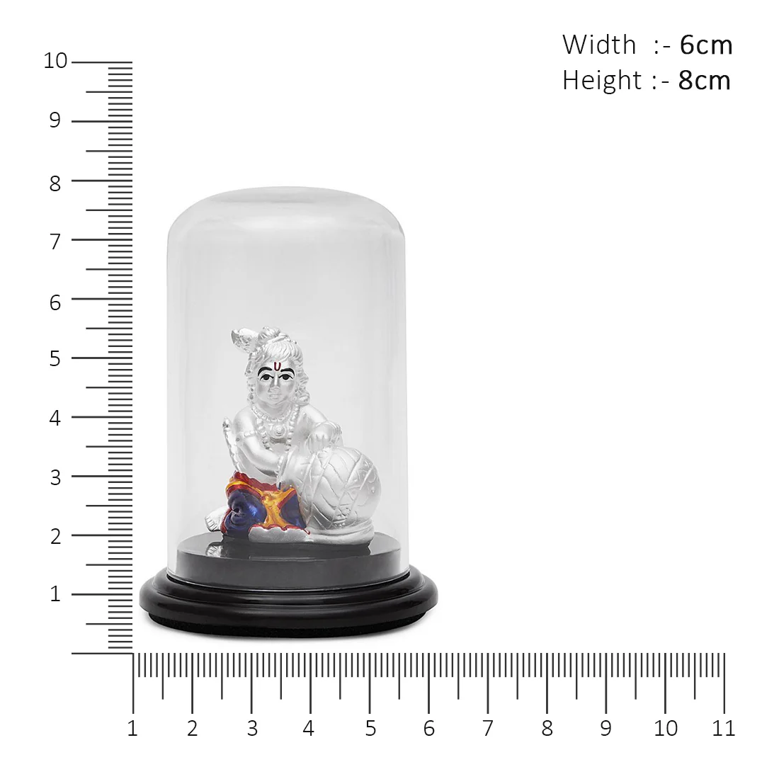 Little Krishna Delight 999 Silver Idol of Young Lord Krishna - Image 6