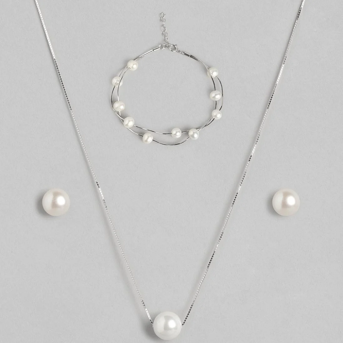 Love of Freshwater Pearl 925 Silver Jewelry Set - Valentines Edition With Gift Box - Image 5
