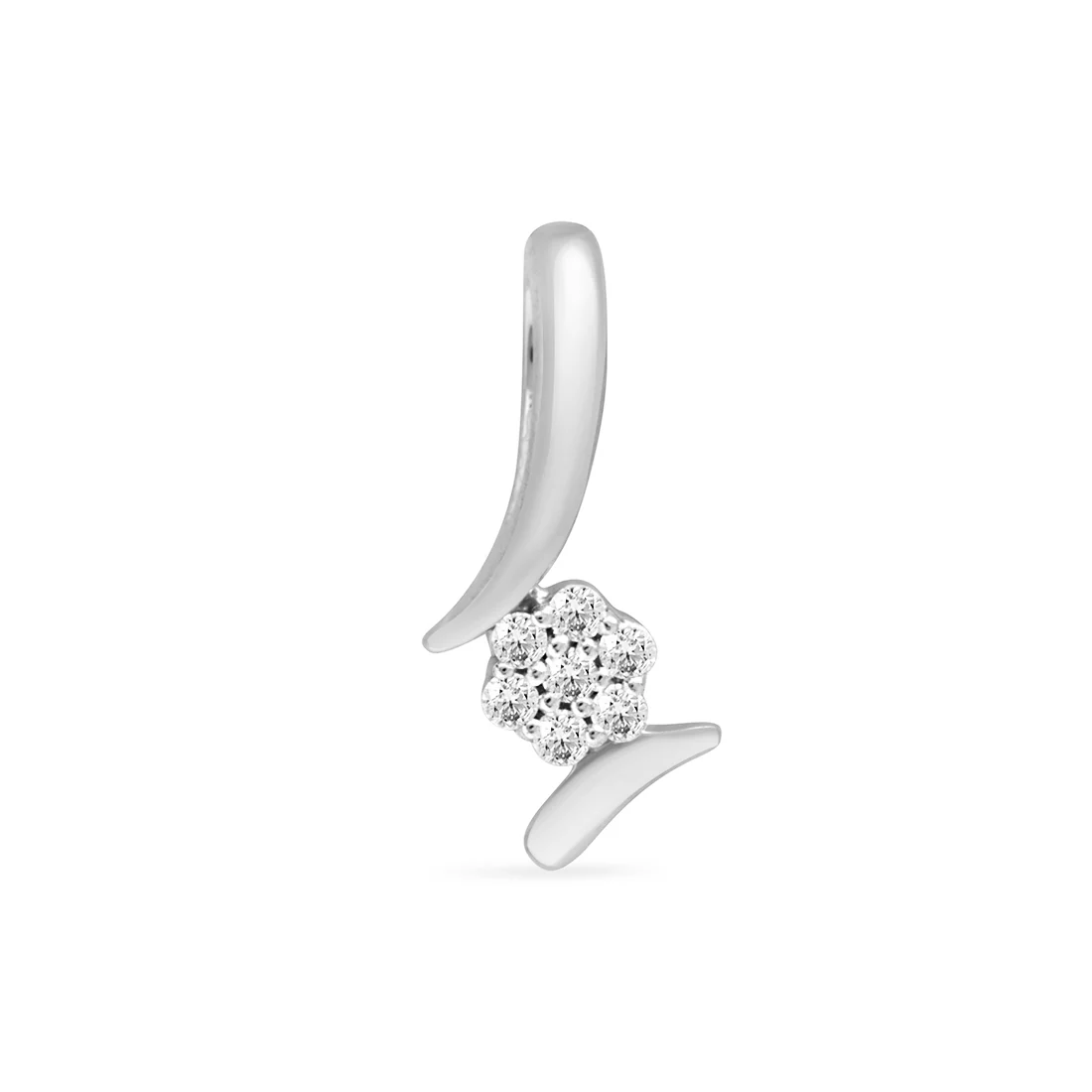 Luminescent Gold Pendant with Lab-Grown Diamonds without Chain - Image 4