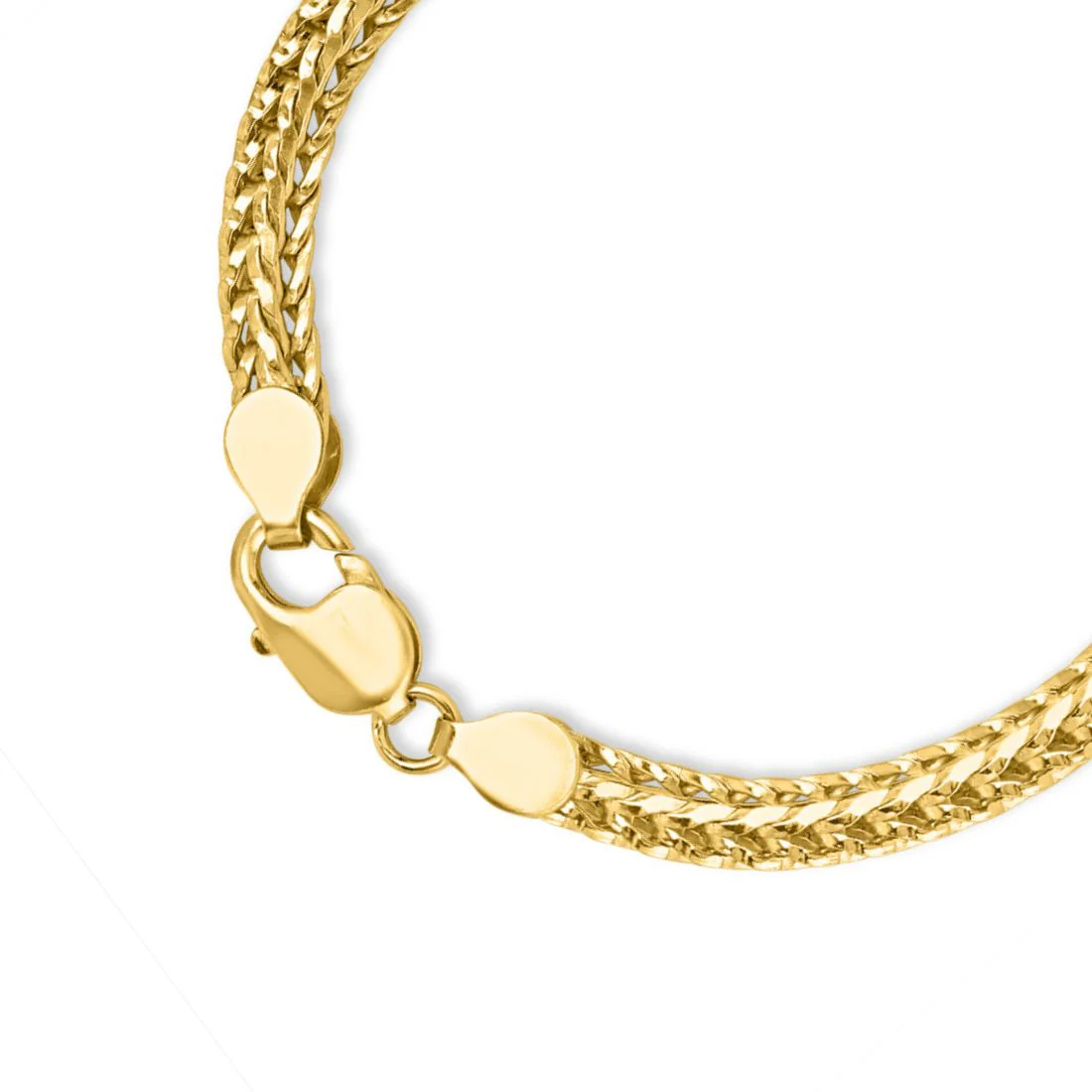 Warrior's Weave Gold Plated 925 Sterling Silver Men's Bracelet - Image 6