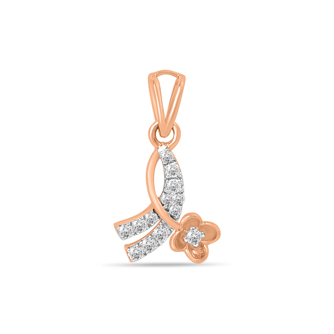 Bloom Gold Pendant with Lab-Grown Diamonds without Chain - Image 3