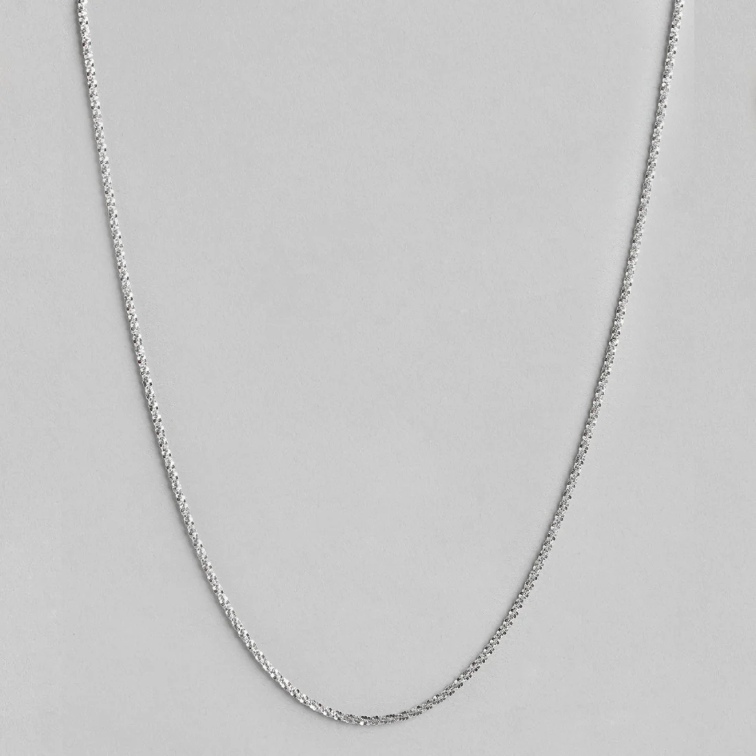 Minimal 925 Sterling Silver Rhodium Plated Chain