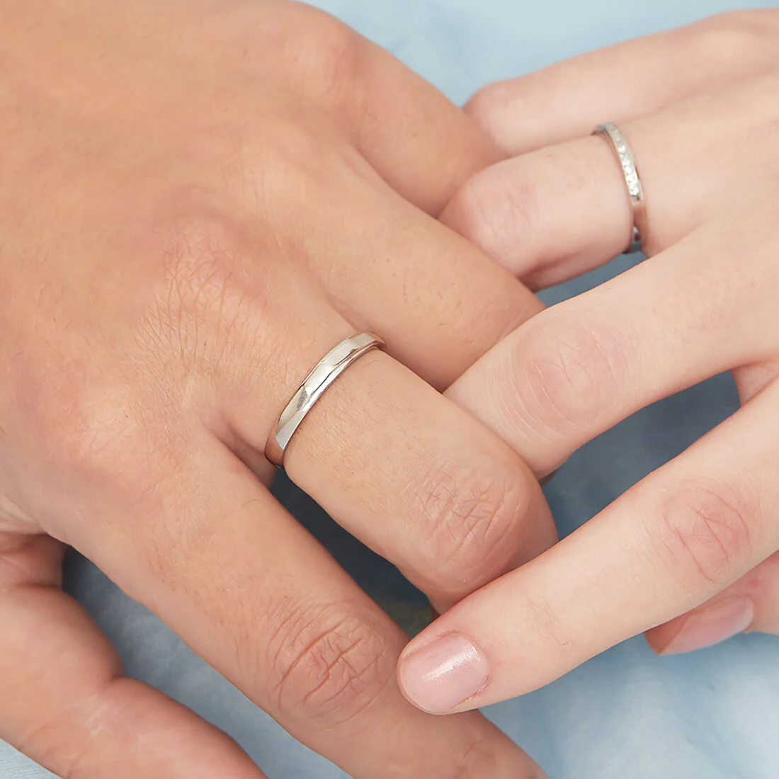 Minimal Couples 925 Silver Rings (Adjustable) - Image 4
