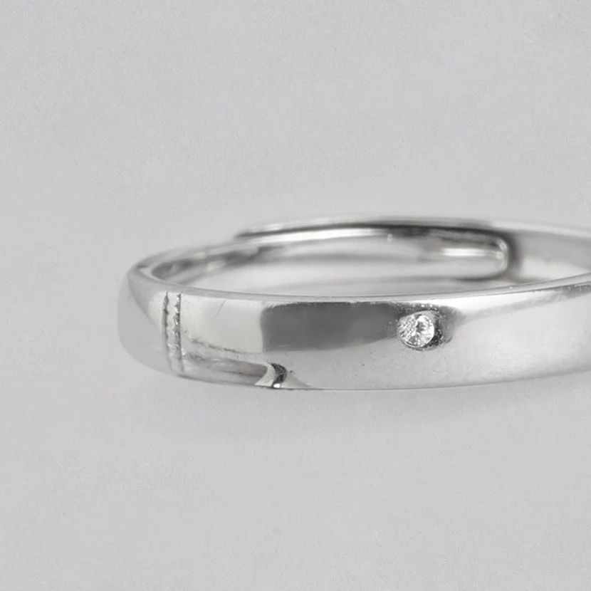 Minimal Elegant CZ Studded 925 Women Ring (Adjustable) - Image 7