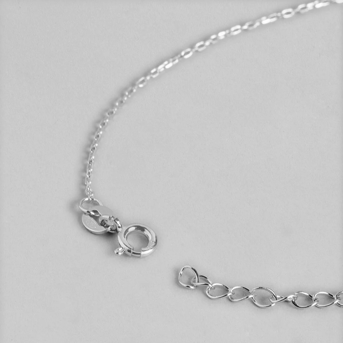 Romantic Moon and Star Cubic Zirconia 925 Silver Bracelet - Image 9