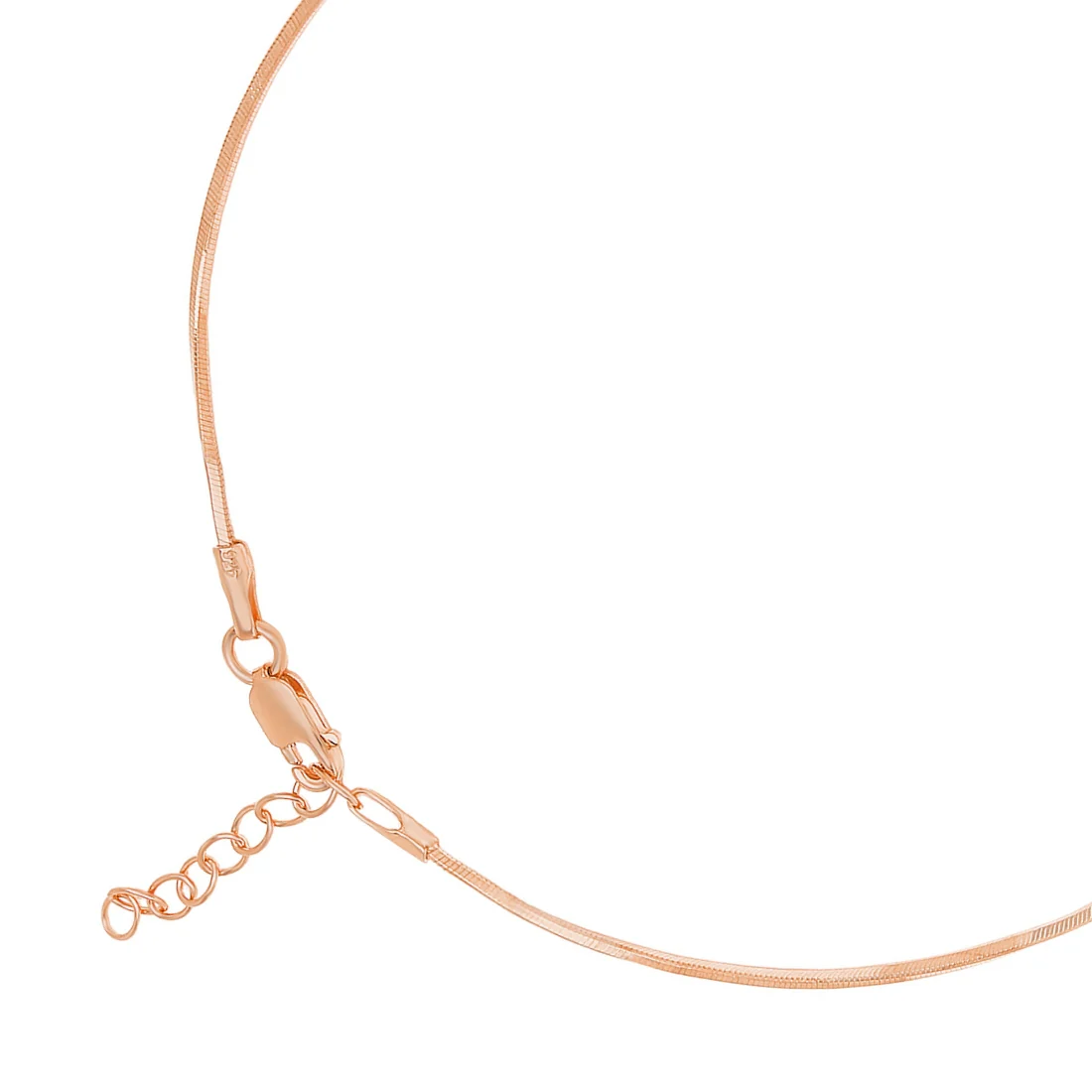 Minimal Serenity Rose Gold Plated 925 Sterling Silver Anklet - Image 11