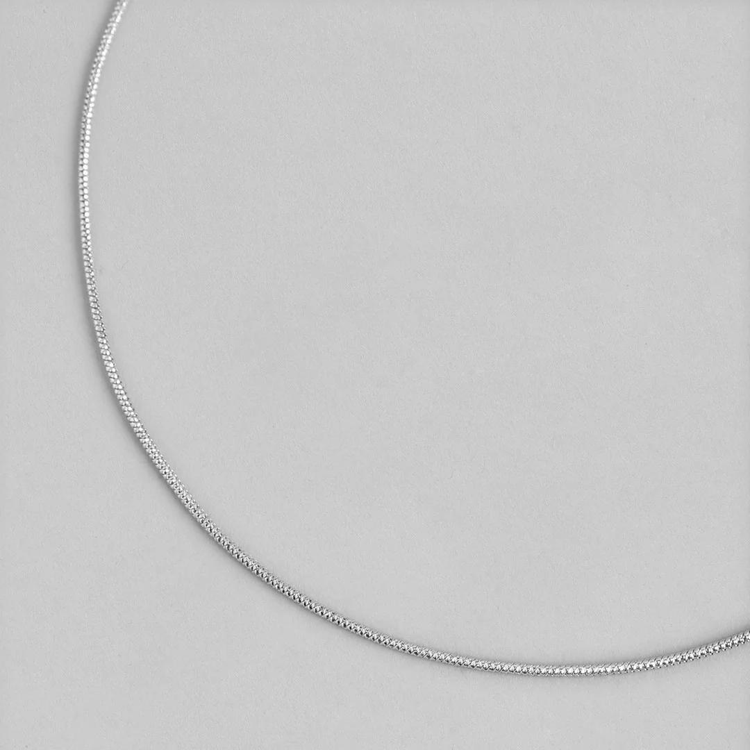 Minimal Simple look Chain 925 Silver Anklet - Image 9