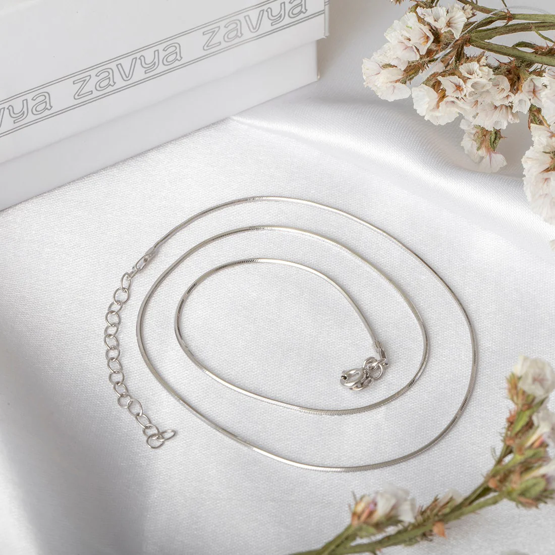 Minimal Snake 925 Silver Chain - Image 4