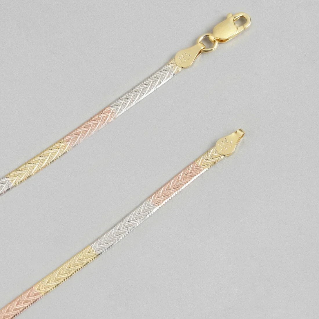 Mystical 925 Silver Anklet in Triple Tone Gift Hamper - Image 9