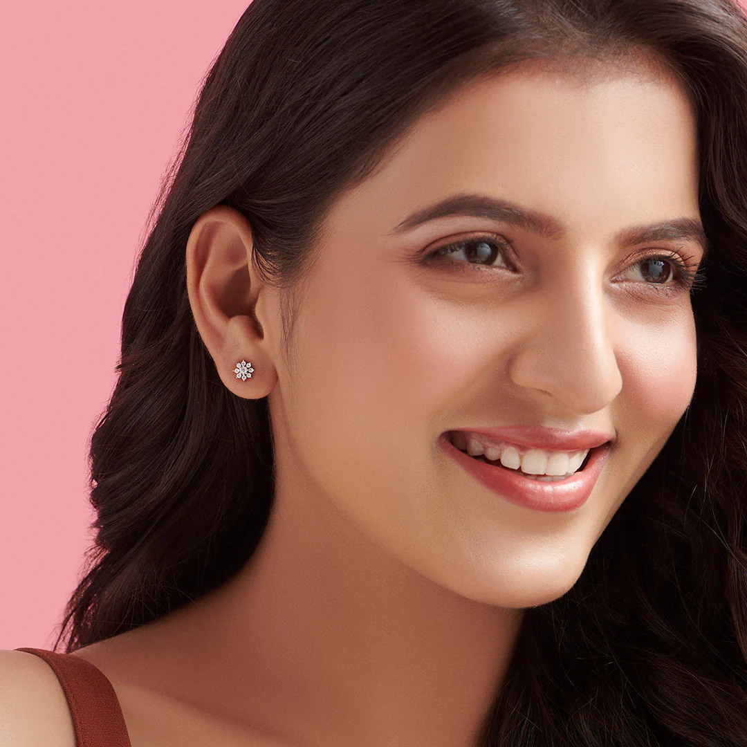Nakshatra Floral Studs 925 Silver Earrings Gift Hamper - Image 9