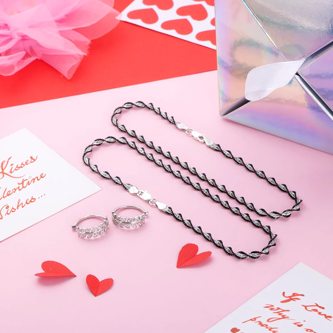 Pampered Feet 925 Silver Combo  - Valentines Edition With Gift Box