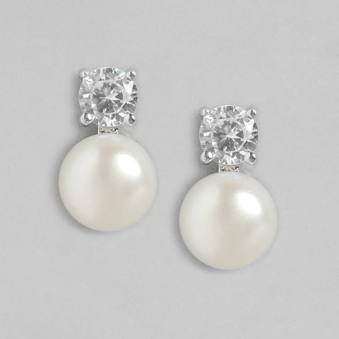 Pearl Radiance Harmony Rhodium-Plated 925 Sterling Silver Jewelry Set - Image 5