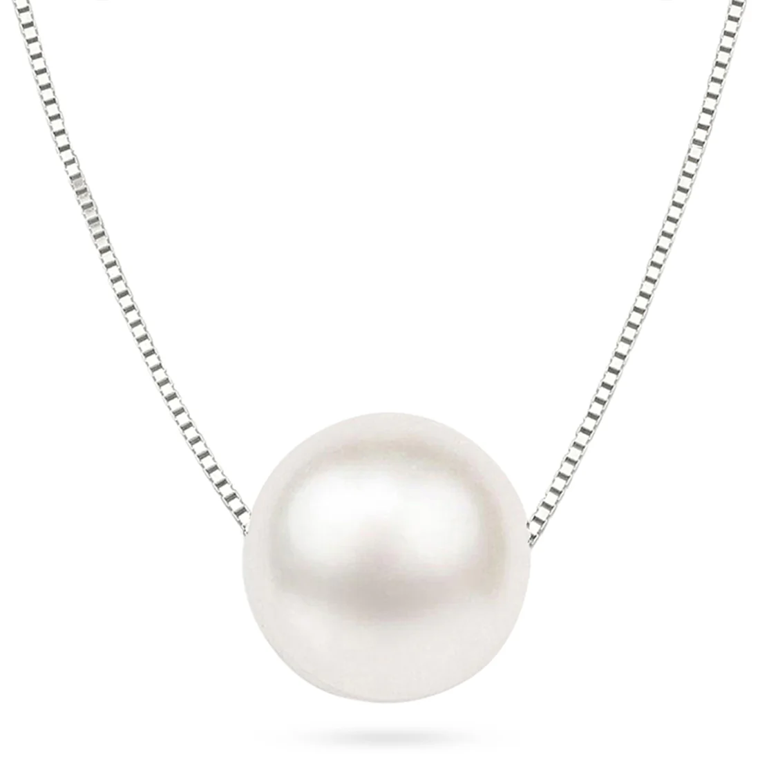 Pearl Eyed Senorita 925 Silver Rhodium Plated Necklace - Image 7