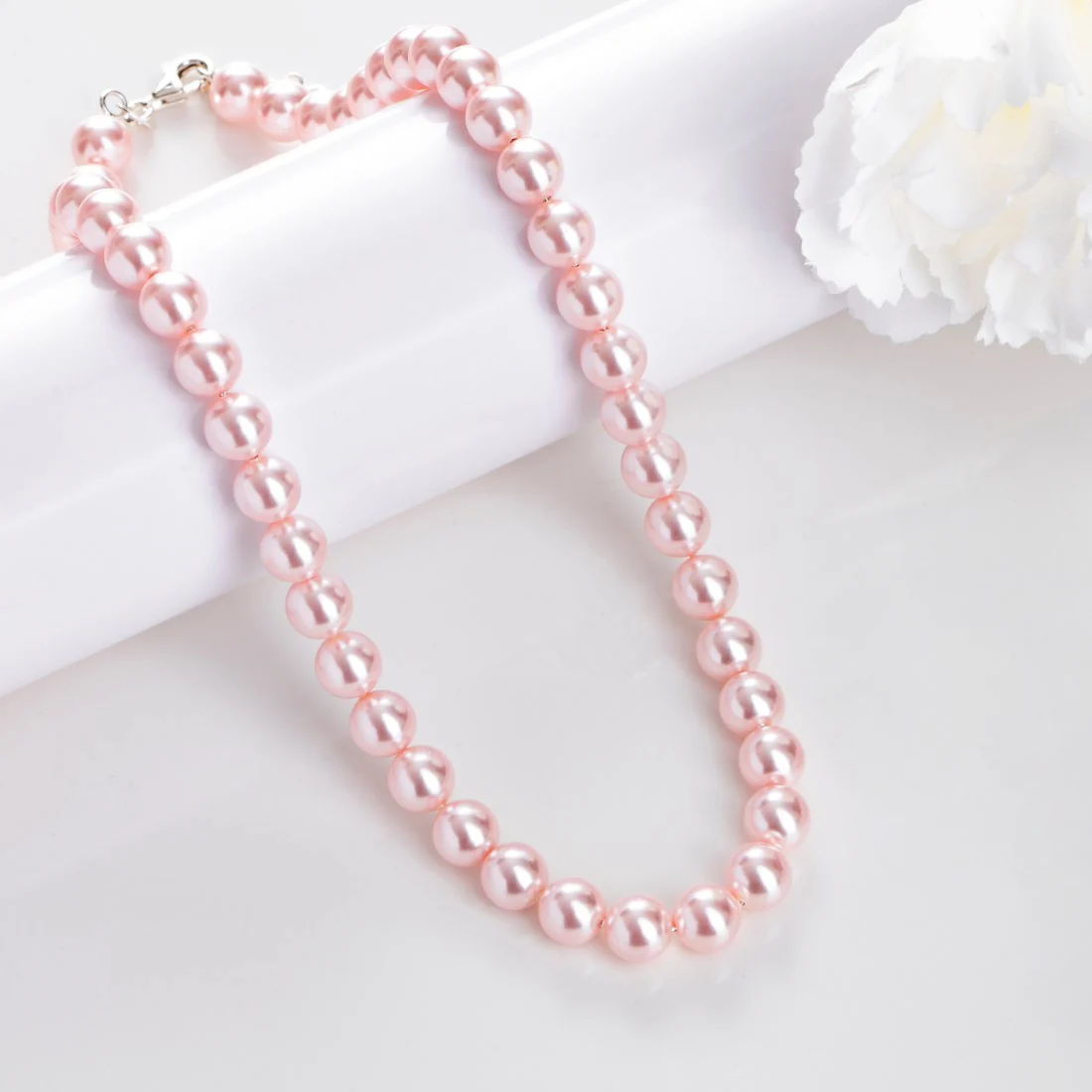 Pearlescent Accent Embrace 925 Sterling Silver Necklace - Image 3