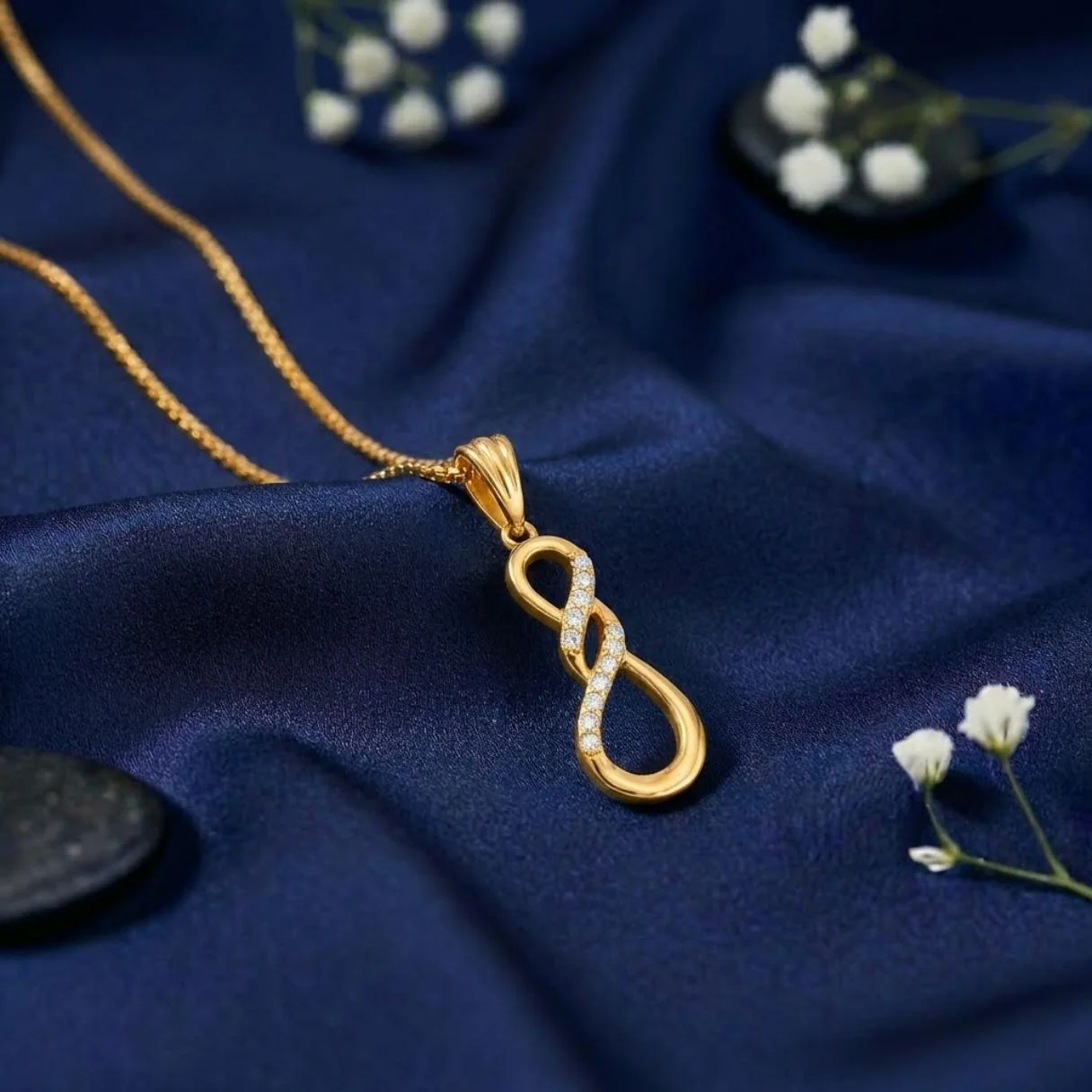 Infinity Grace Gold Plated 925 Silver Pendant