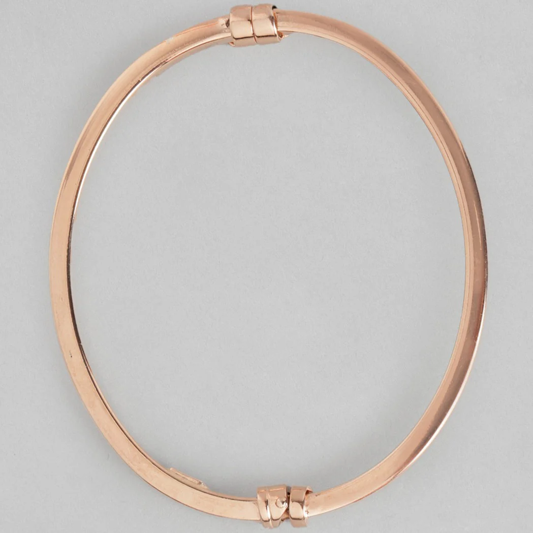 Plain Rose Gold 925 Sterling Silver Bracelet - Image 5