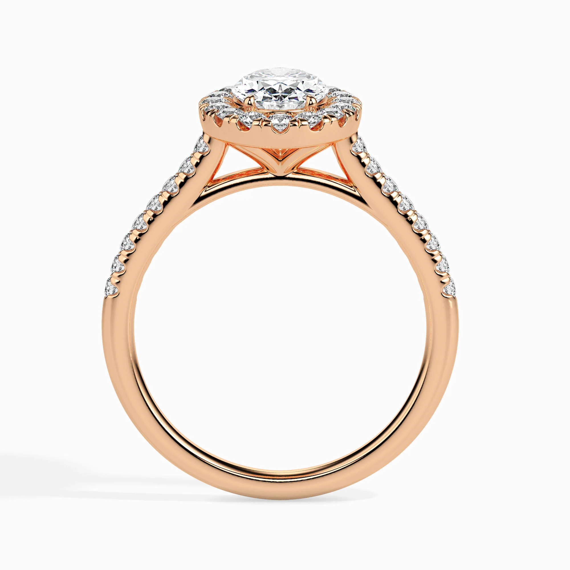1 CT Radiant Classic Diamond Halo Ring - Image 6