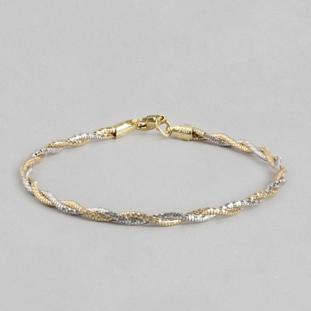 Radiant Harmony Dual Tone 925 Sterling Silver Bracelet - Image 4