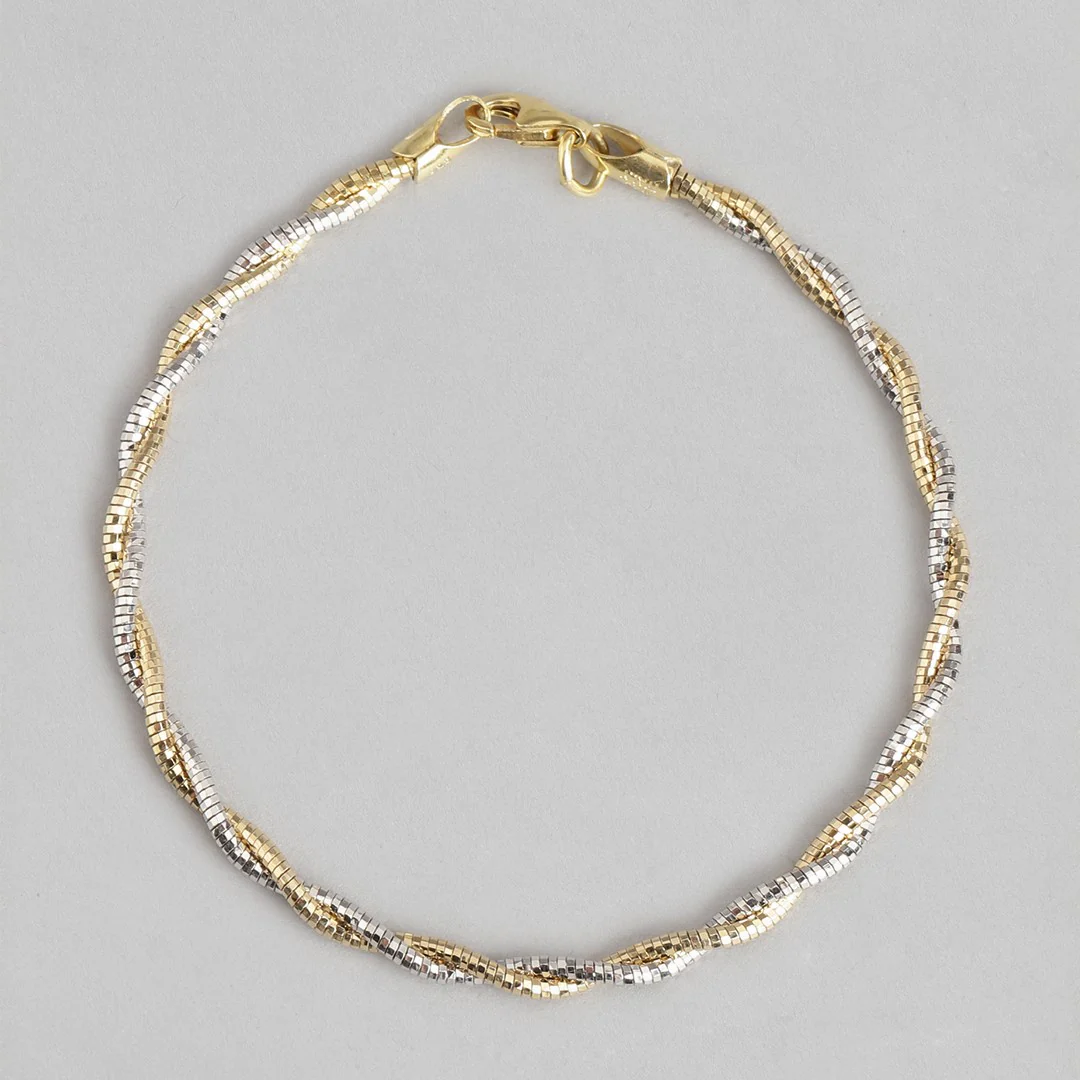 Radiant Harmony Dual Tone 925 Sterling Silver Bracelet - Image 5