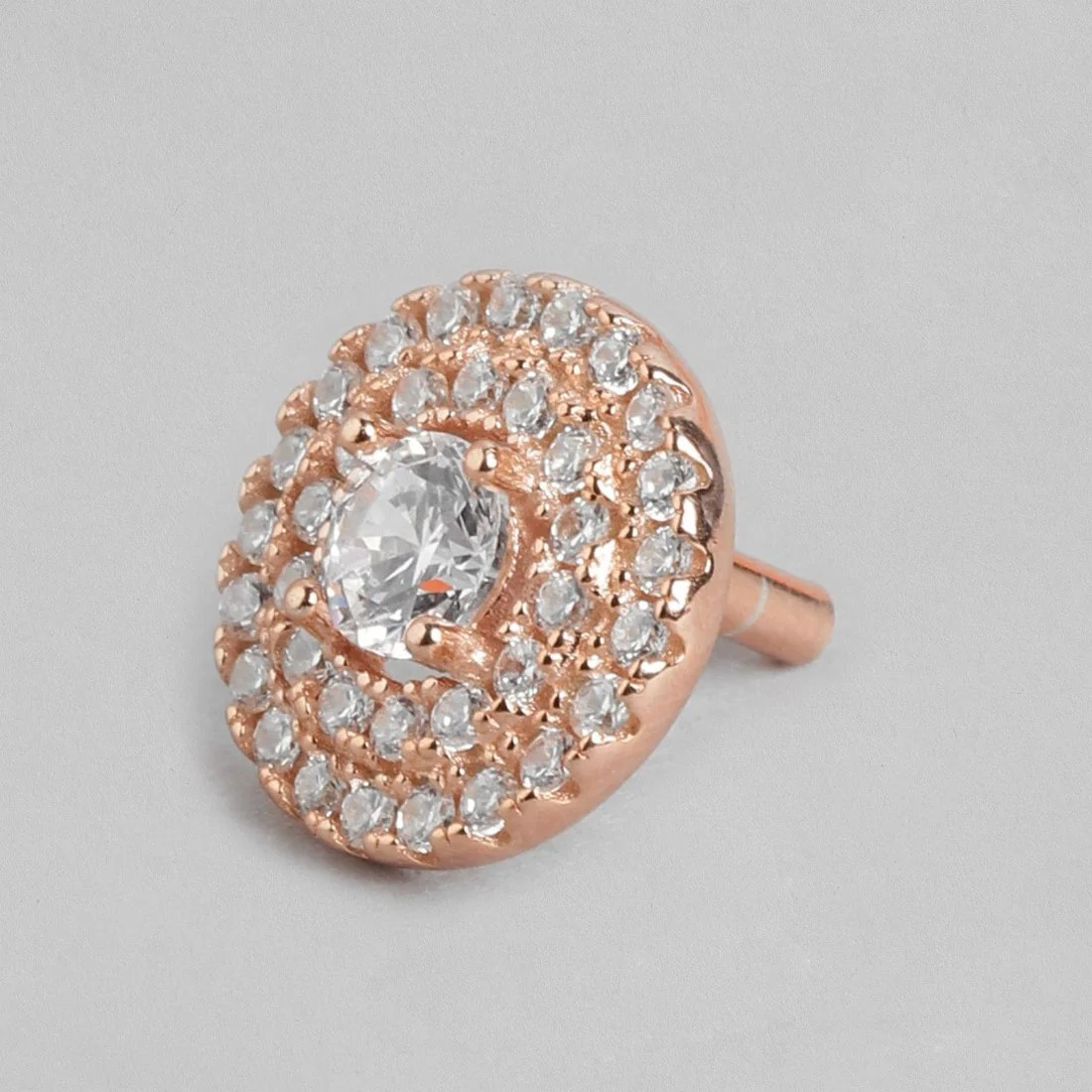 Radiant Orb Rose Gold-Plated CZ 925 Sterling Silver Jewelry Set - Image 6