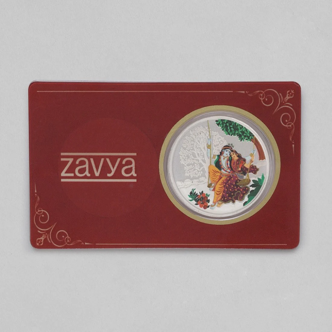 Devotion Silver-Plated Radha Krishna Ji 999 Sterling Silver Coins - Image 6