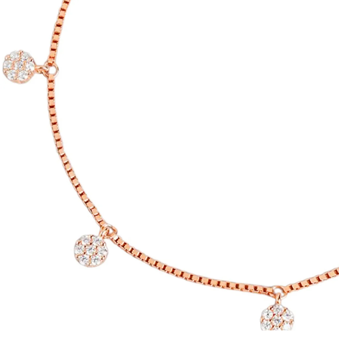 Radiant Rose 925 Sterling Silver Rose Gold-Plated Bracelet with Cubic Zirconia - Image 5