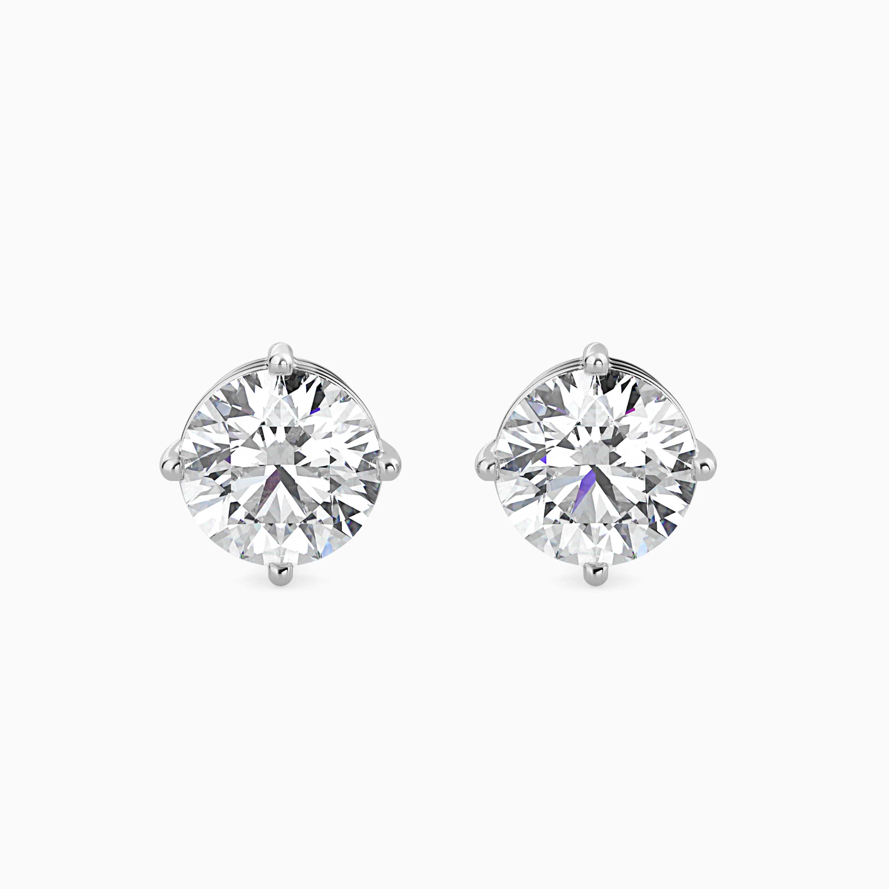 1.5 CT Solitaire Gold Lab-Grown Diamond Earrings - Image 10
