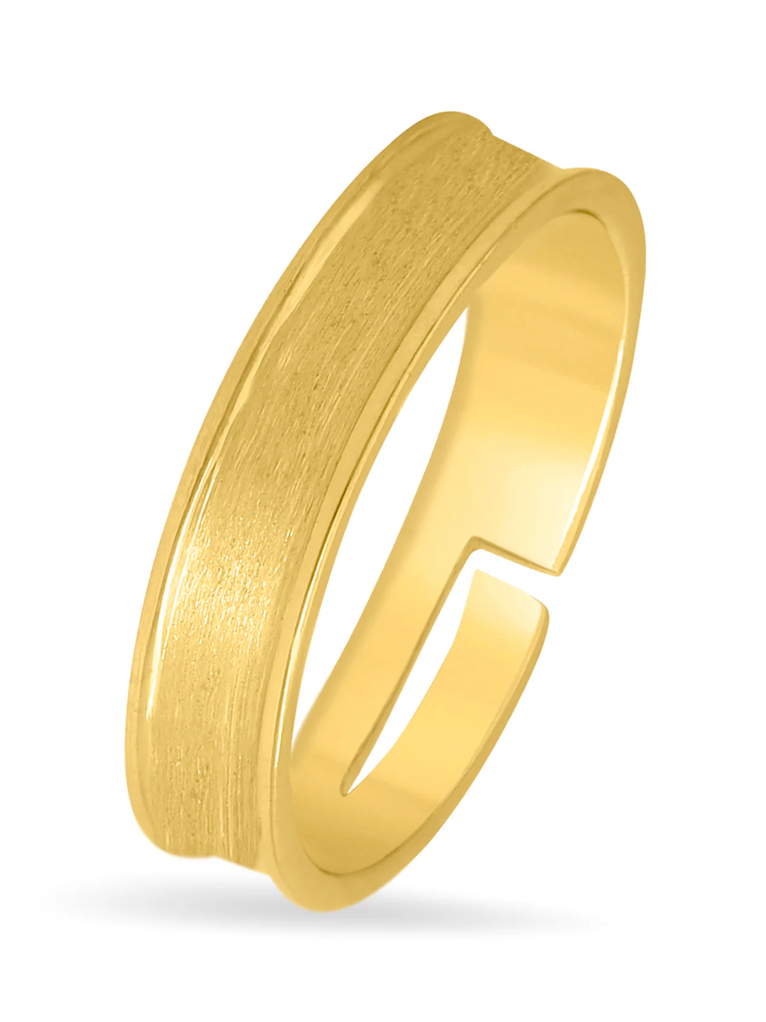 Refined Elegance Gold Plated 925 Sterling Silver Men's Ring - Image 3