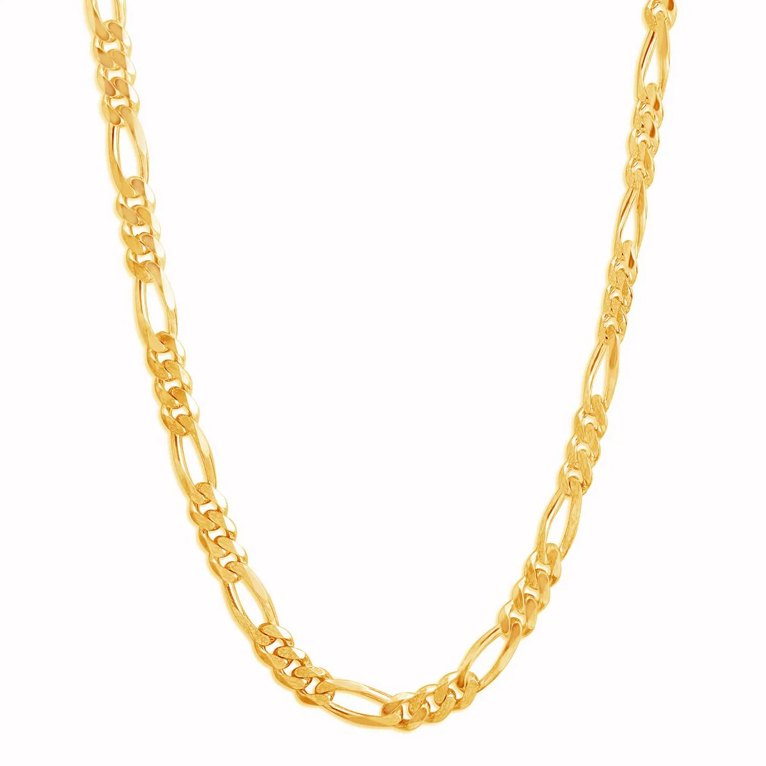 Refined Links Gold Plated 925 Sterling Silver Men's Chain - Image 4