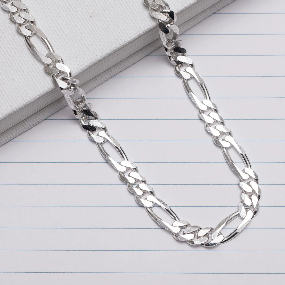 Refined Links Silver Plated 925 Sterling Silver Men's Chain - Image 2