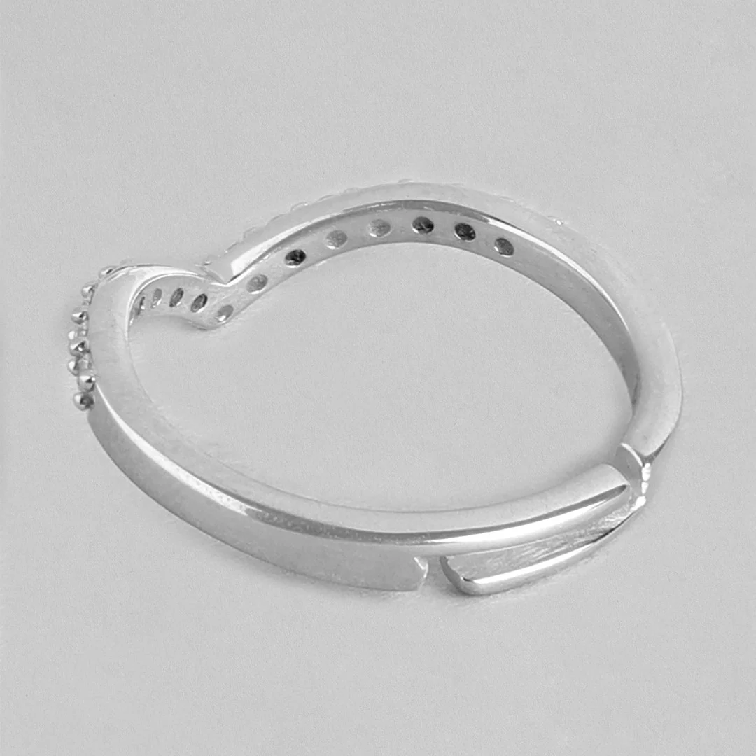 Regal Crown-shine CZ 925 Sterling Silver Women's Ring (Adjustable) - Image 7